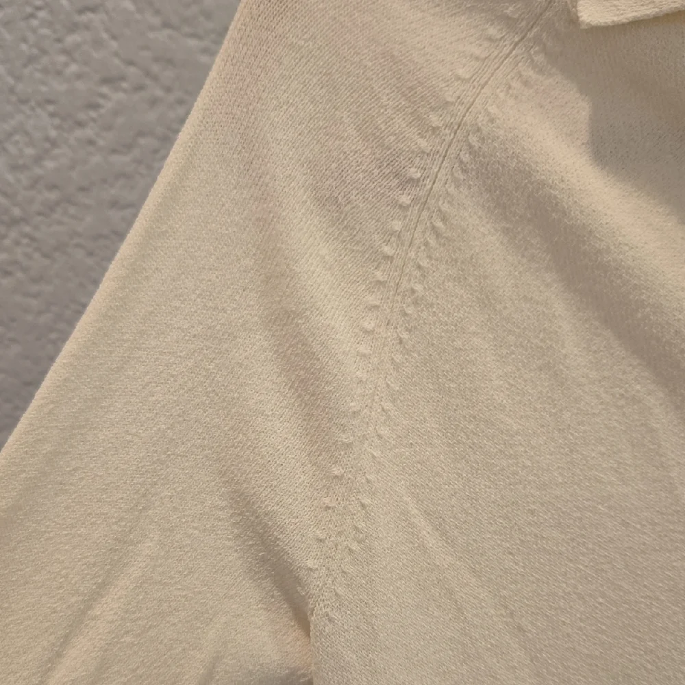 Banana Republic Tan Cream Button Down Shirt with Tie Front - Picture 4 of 11